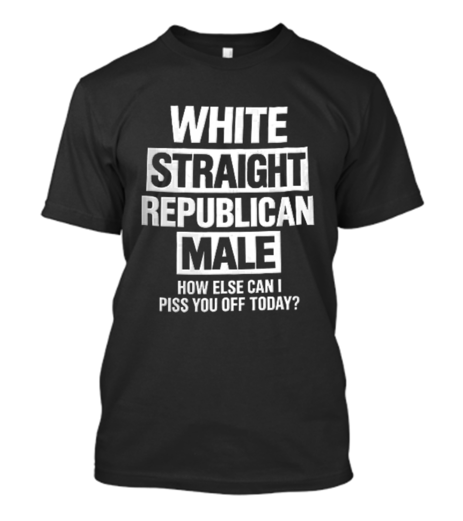 White Straight Republican Male How Else Can I Piss You Off Today T-Shirt
