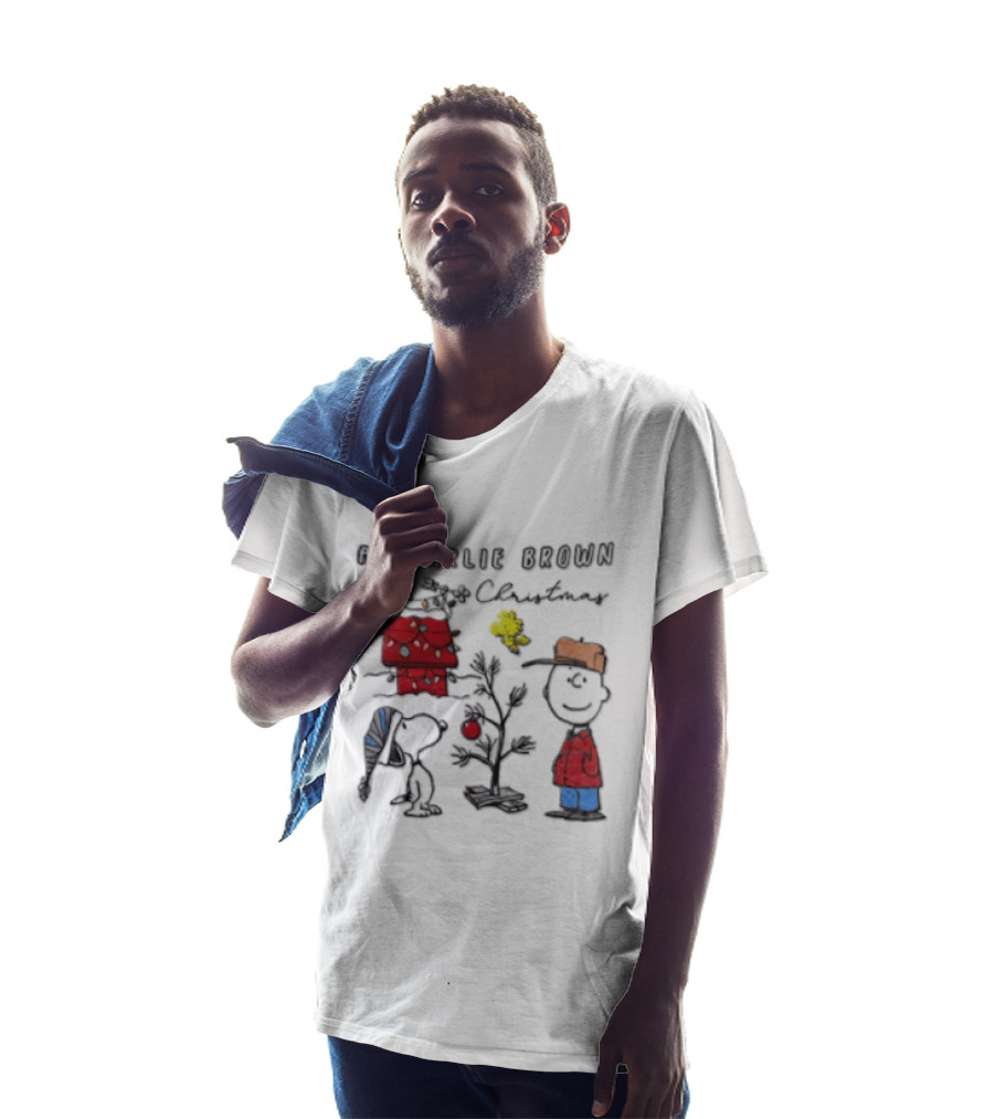 A Charlie Brown Christmas Snoopy Woodstock Holiday Scene T-Shirt