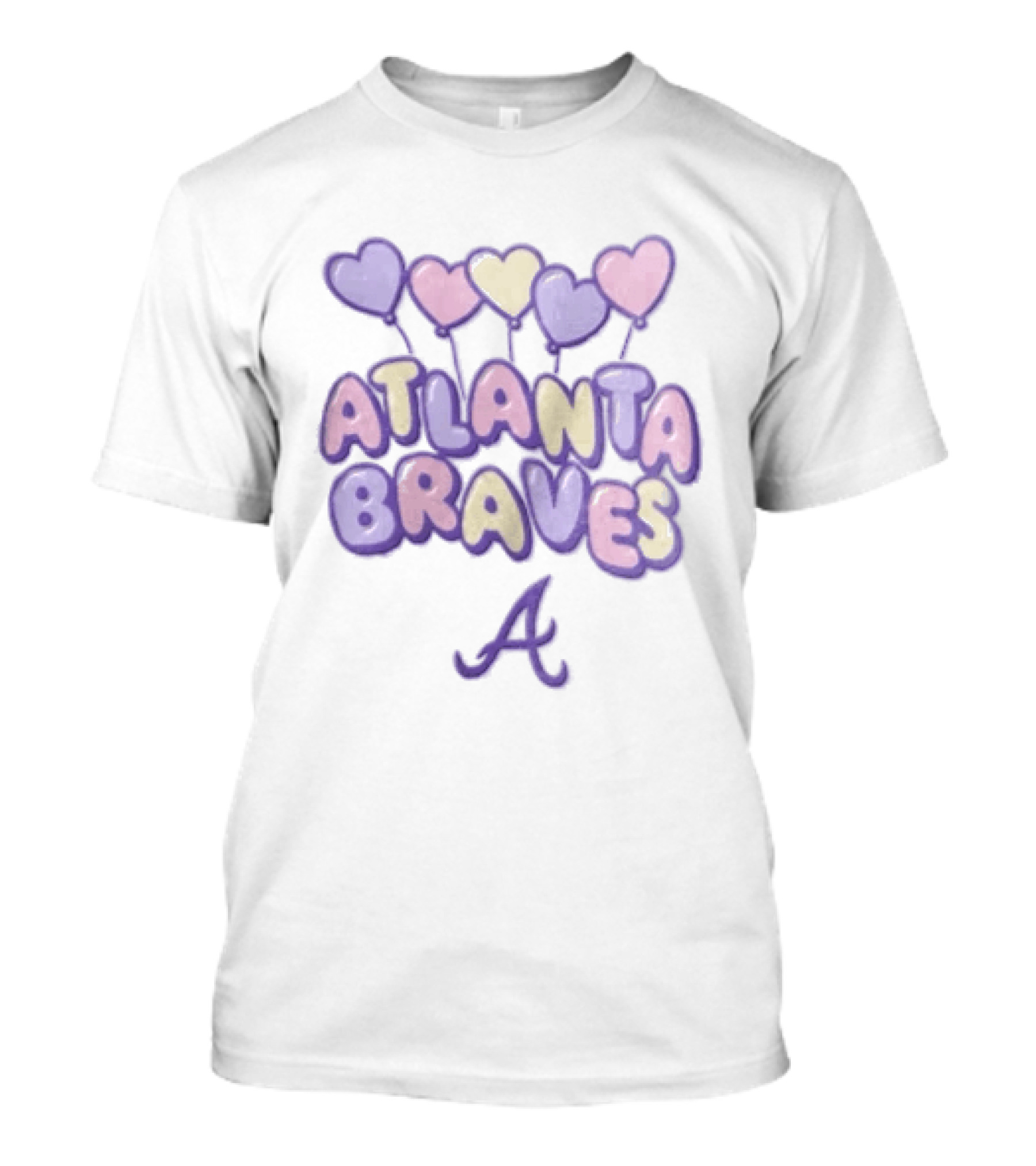 Atlanta Braves Hearts Blooper Fan T-Shirt