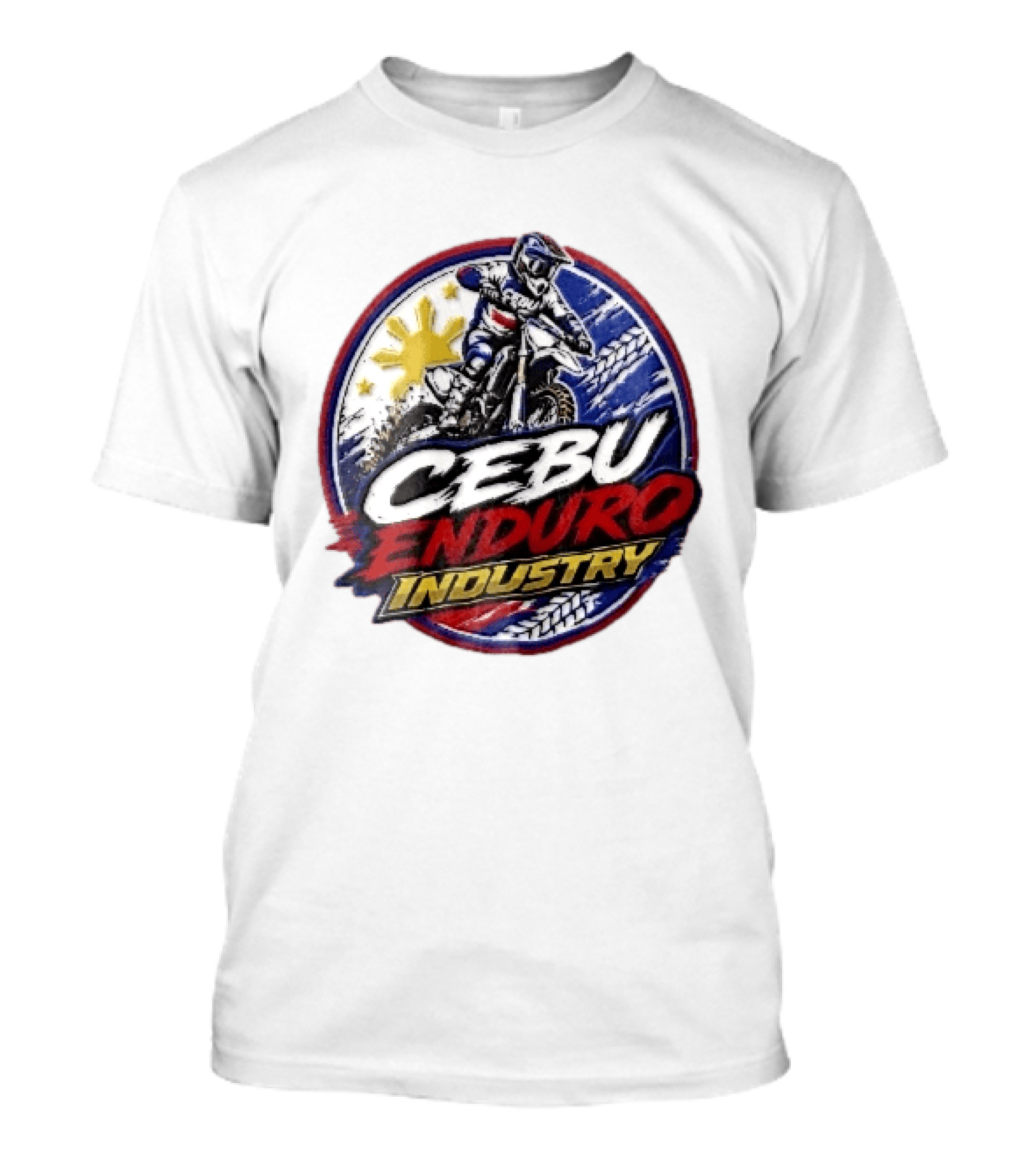 Cebu Enduro Industry Motocross Rider Dirt Bike Philippine Sun Adventure T-Shirt