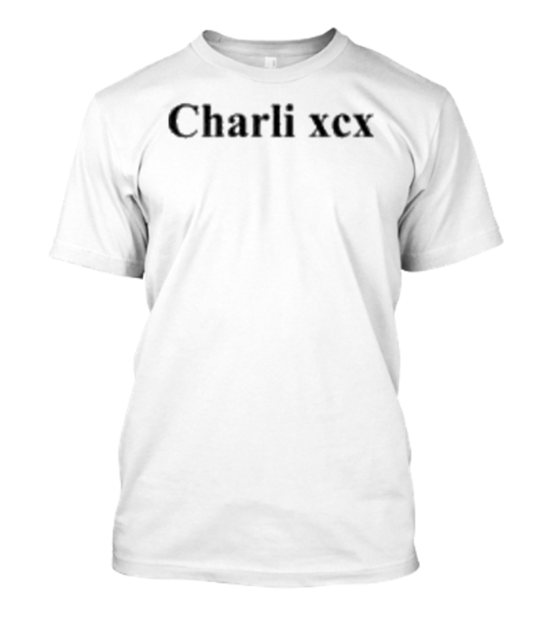 Charli XCX Rock Lyrics Crew White T-Shirt