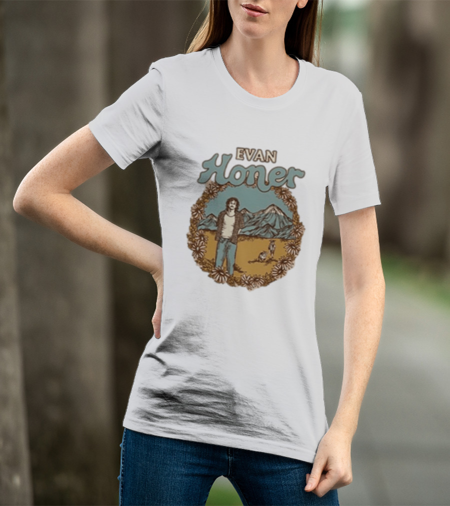 Evan Honer It's An Even Longer Road Tour 2026 Mountain Scene T-Shirt