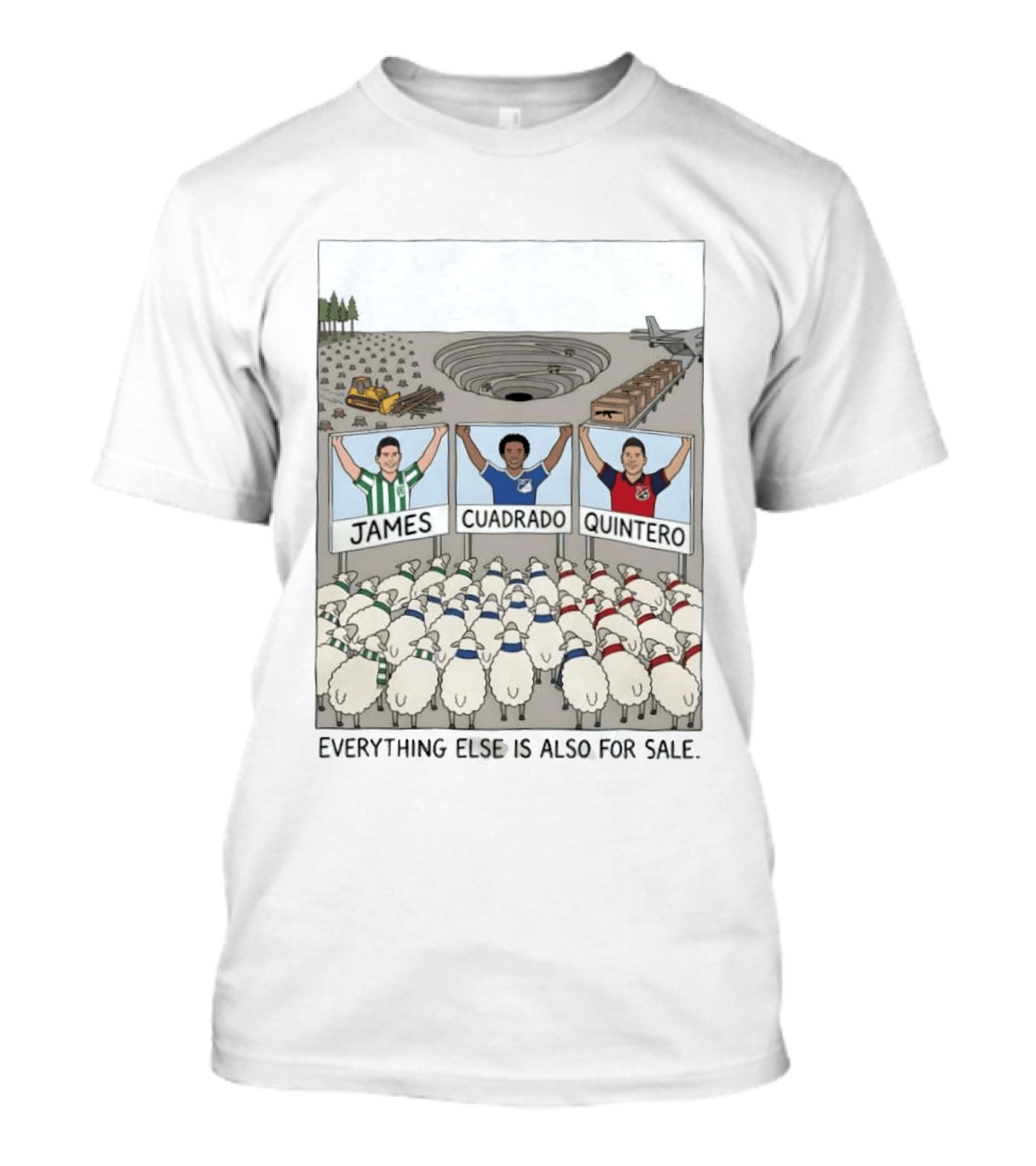 James Cuadrado Quintero Sheep Crowd Everything Else Is Also For Sale T-Shirt