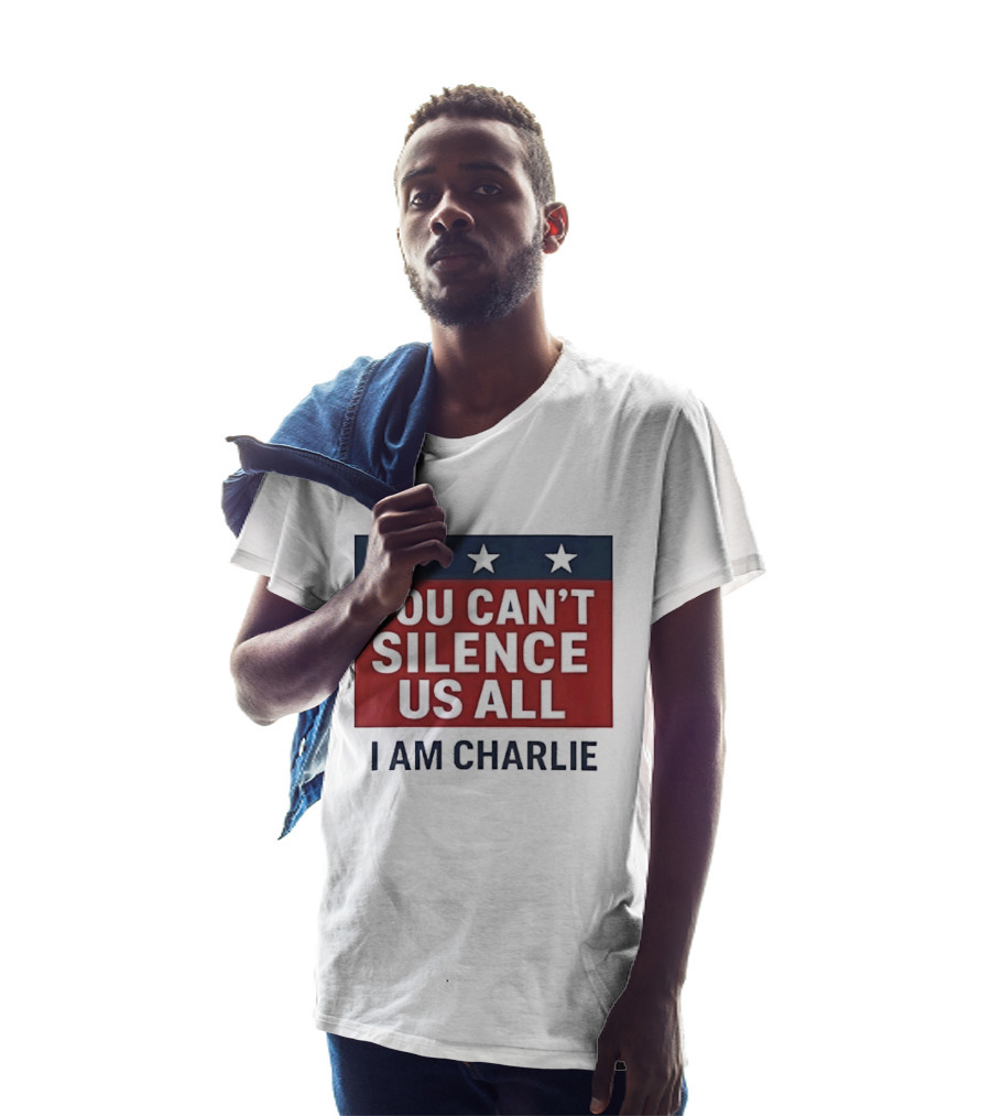 You Can't Silence Us All I Am Charlie Stars T-Shirt