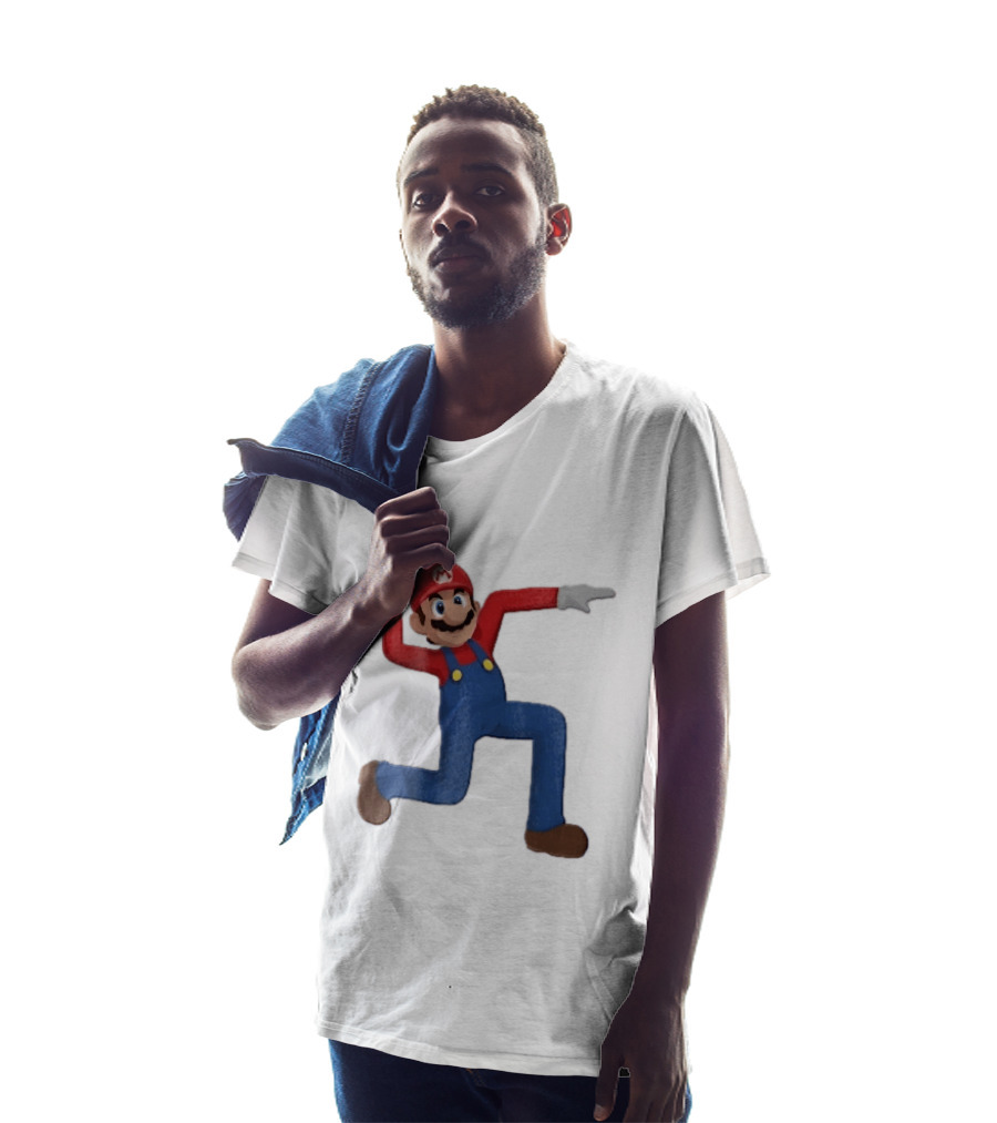 Super Mario Plumber Bent Arms And Legs Pose T-Shirt