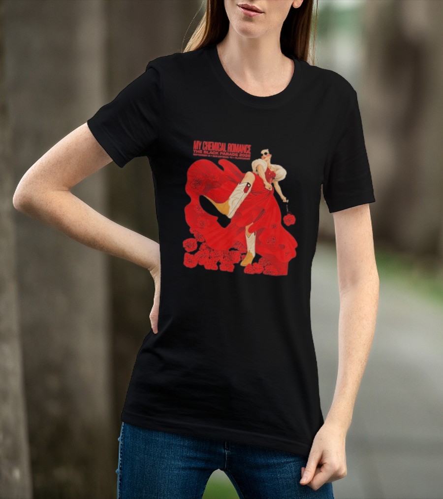My Chemical Romance The Black Parade 2026 San Antonio September 12 Aladome Flower Dress Cowboy Boots T-Shirt