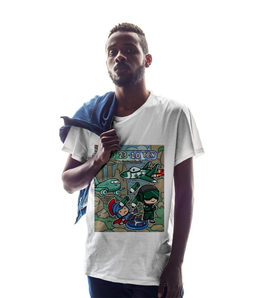 NYJ 23 10 TEN CornDoggy Sports New York Jets Tennessee Titans Fan T-Shirt