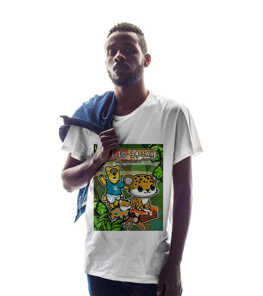CornDoggy Sports CLE 10 34 JAX Cleveland Browns Vs Jacksonville Jaguars Cartoon Animals T-Shirt