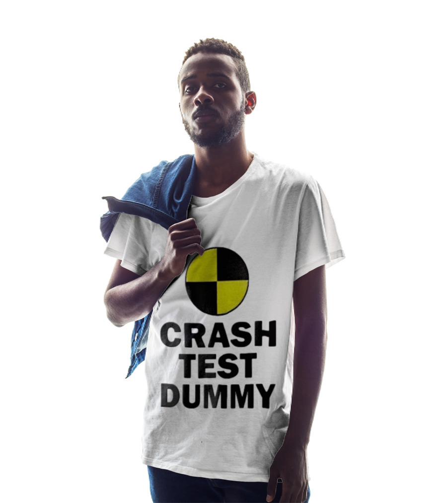 Crash Test Dummy Yellow Black Checkerboard Marker T-Shirt