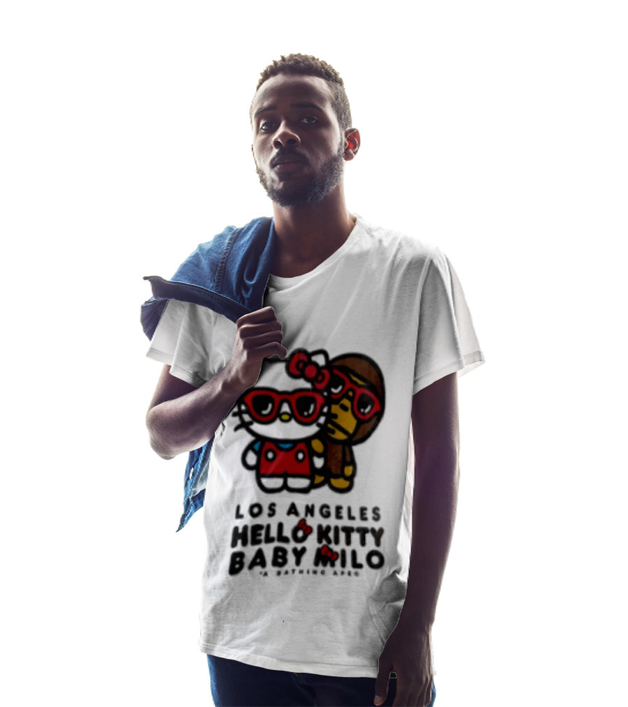 Los Angeles Hello Kitty Baby Milo A Bathing Ape Collaboration T-Shirt
