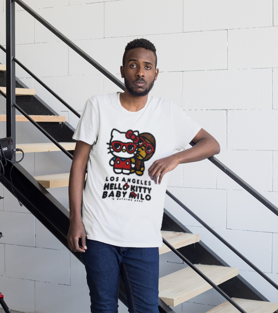 Los Angeles Hello Kitty Baby Milo A Bathing Ape Collaboration T-Shirt