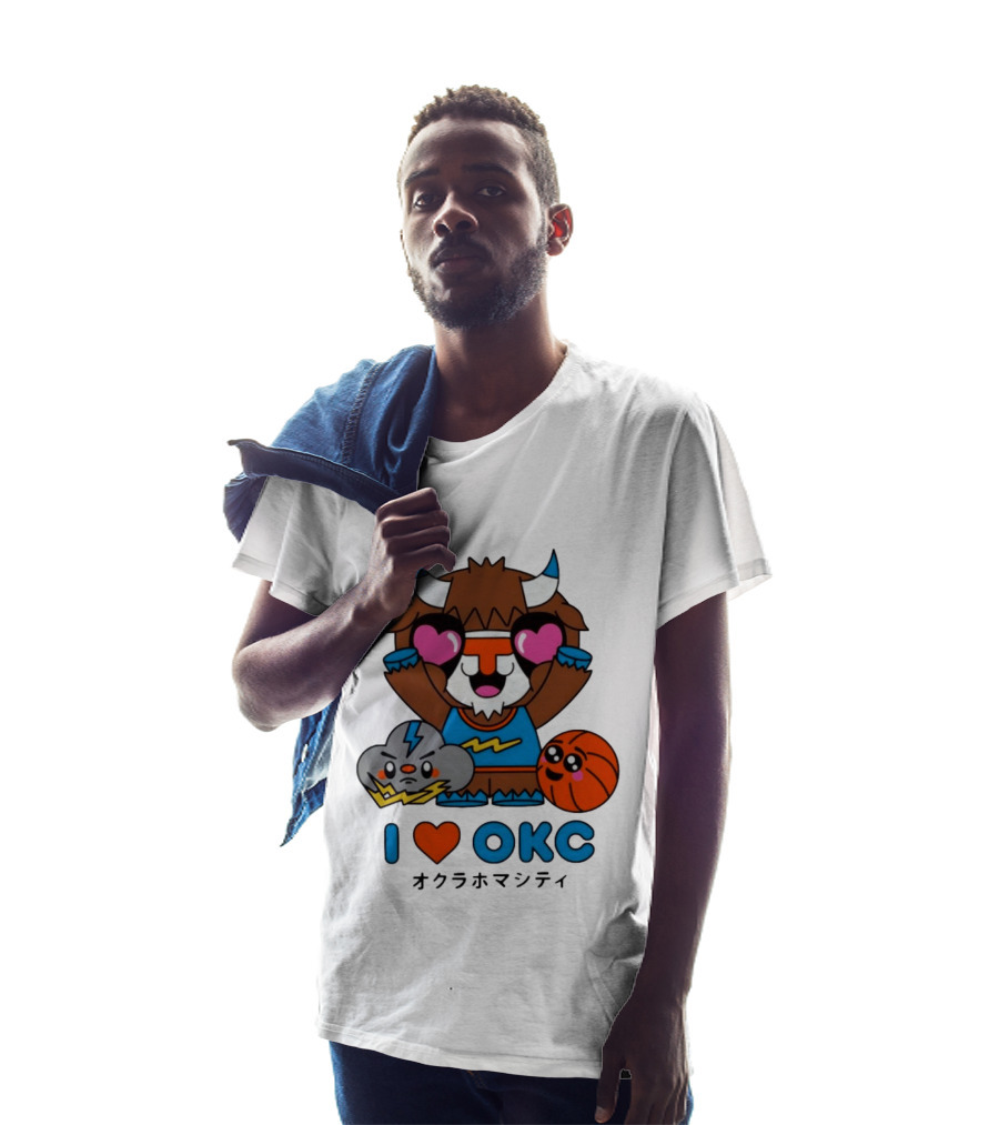 Oklahoma City Thunder Love OKC Basketball Thunderbolt T-Shirt