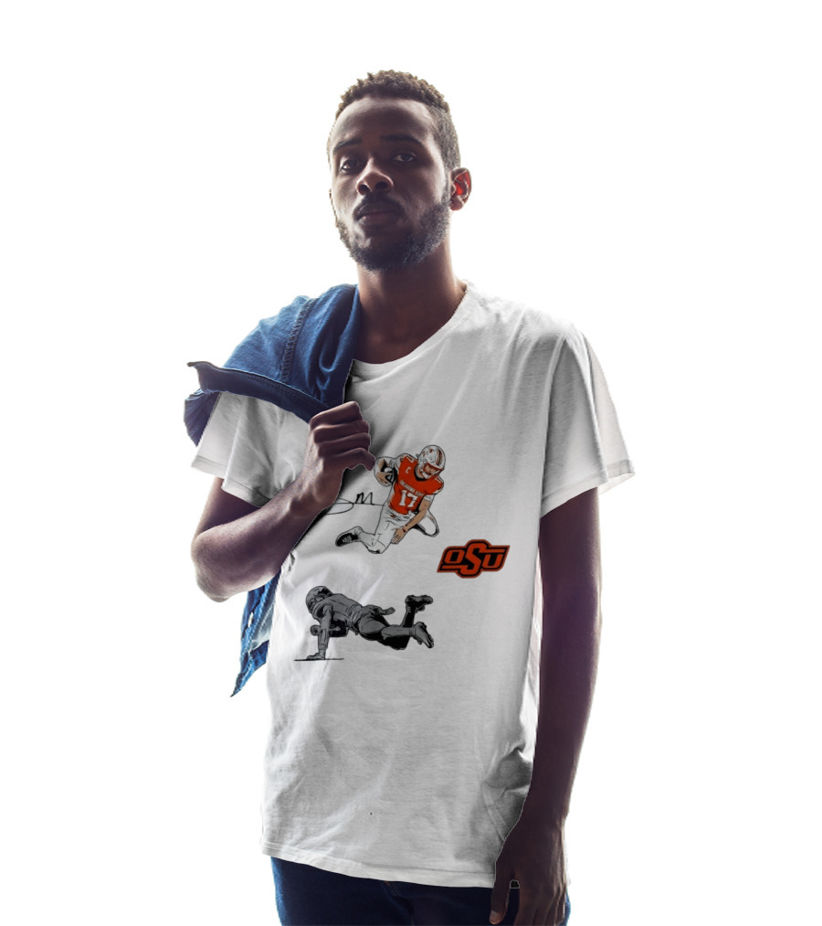 Oklahoma State Cowboys Football Drew Mestemaker Air Mesty OSU Quarterback 17 T-Shirt