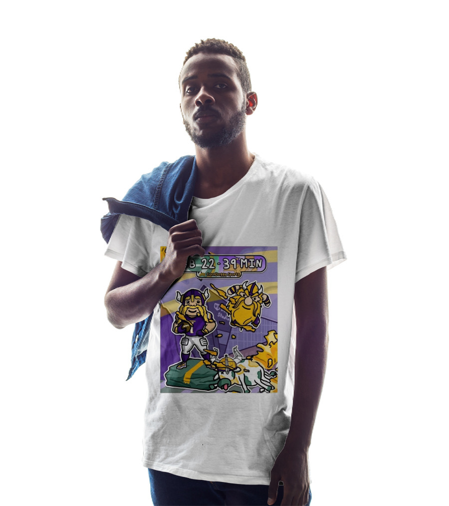 GB 22 39 MIN CornDoggy Sports Green Bay Packers Vs Minnesota Vikings T-Shirt