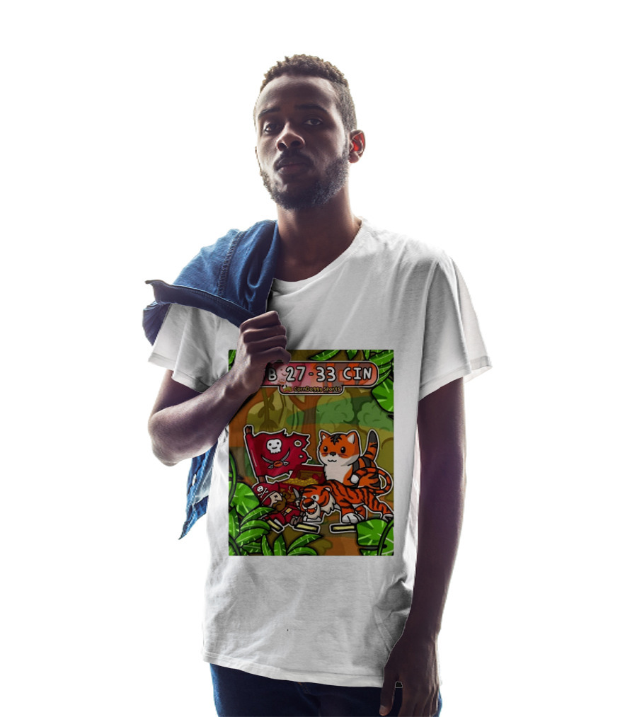 TB 27 33 CIN CornDoggy Sports Tampa Bay Buccaneers Vs Cincinnati Bengals T-Shirt