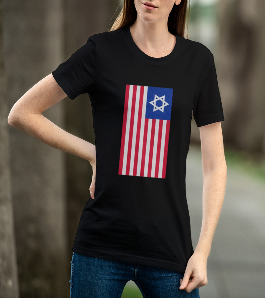 Hyde Force Store Very Serious Marine Casualty USA Israel Flag T-Shirt