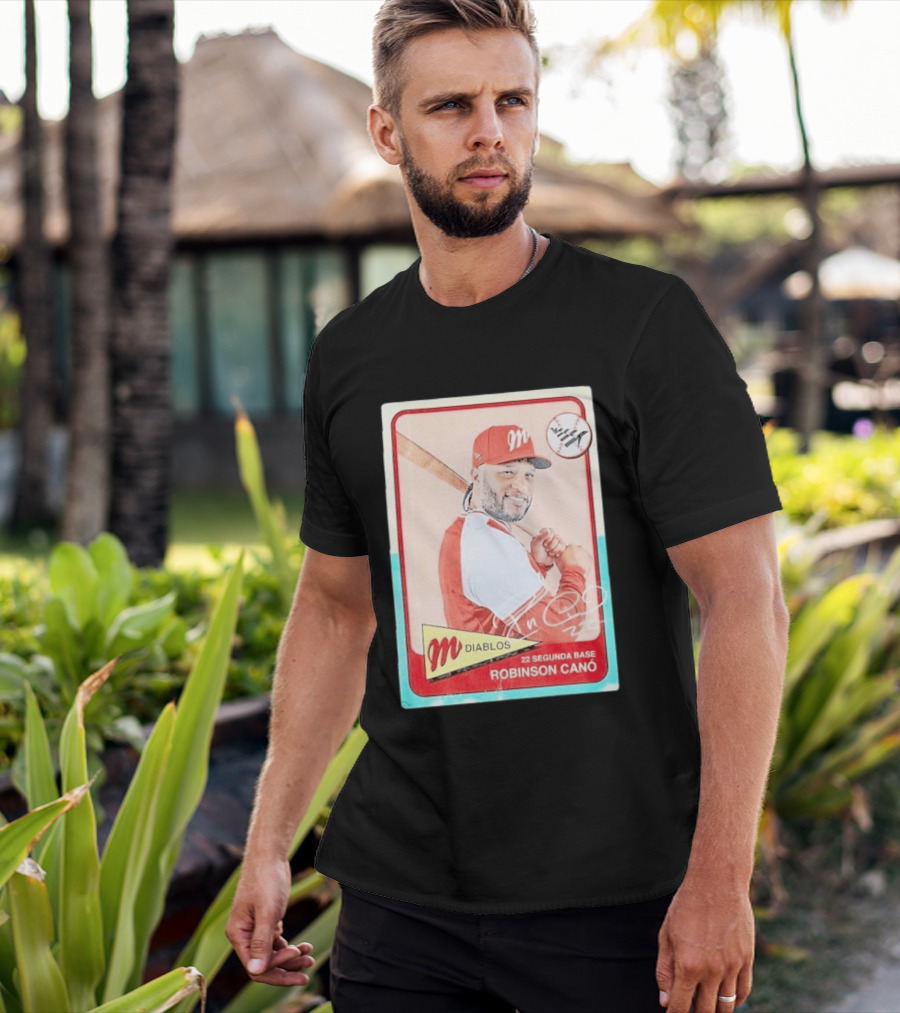 Robinson Canó Diablos Rojos Del México Paper Planes Baseball Segunda Base T-Shirt