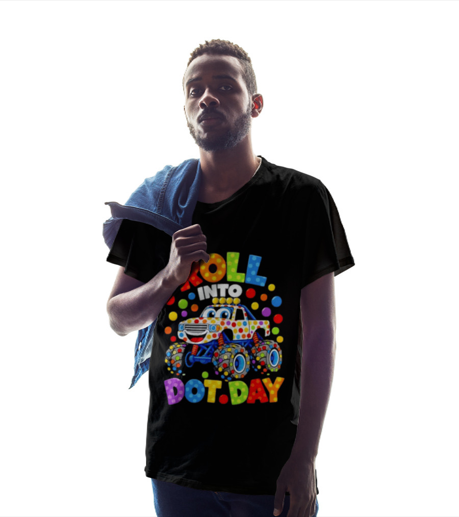 Roll Into Dot Day Colorful Polka Dot Car Fun T-Shirt