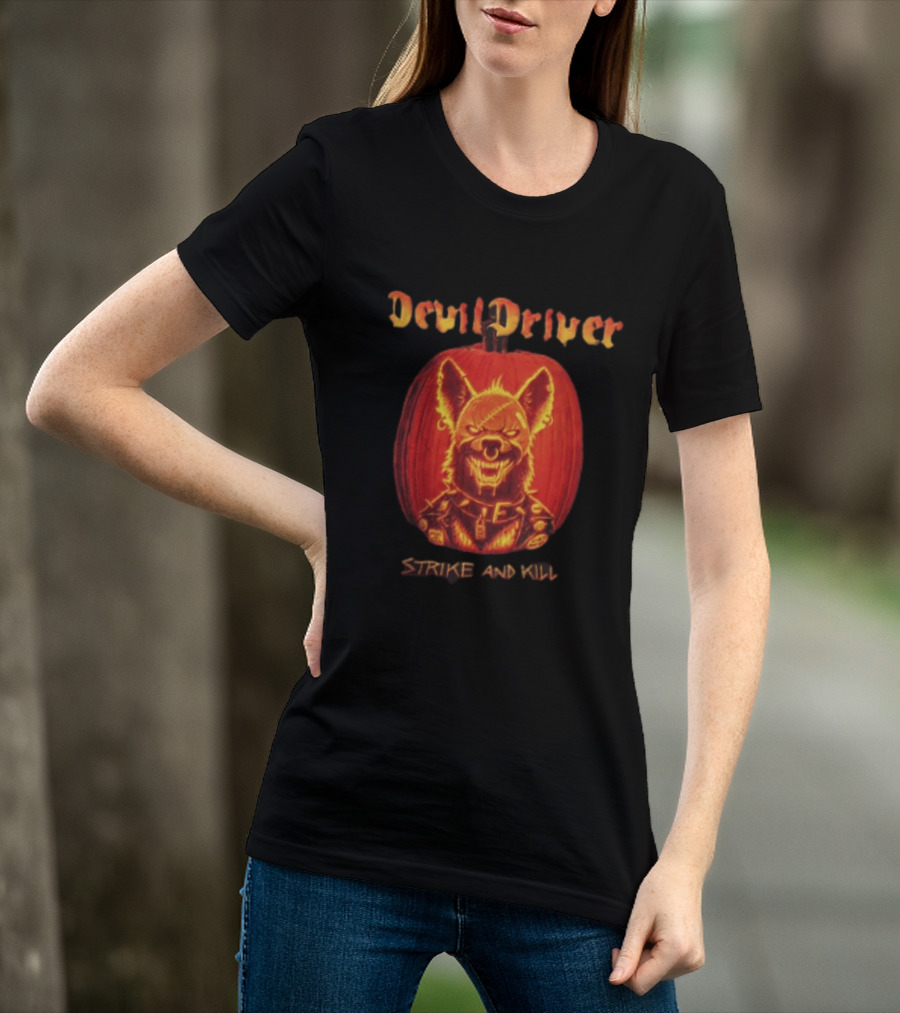 DevilDriver Strike And Kill Halloween Pumpkin T-Shirt