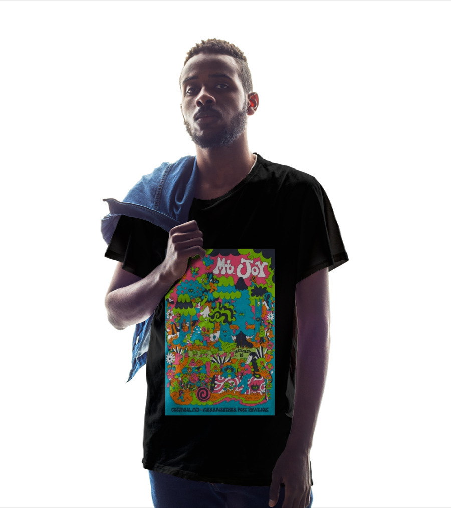Mt. Joy September 18 Columbia MD Merriweather Post Pavilion Psychedelic Forest Concert T-Shirt