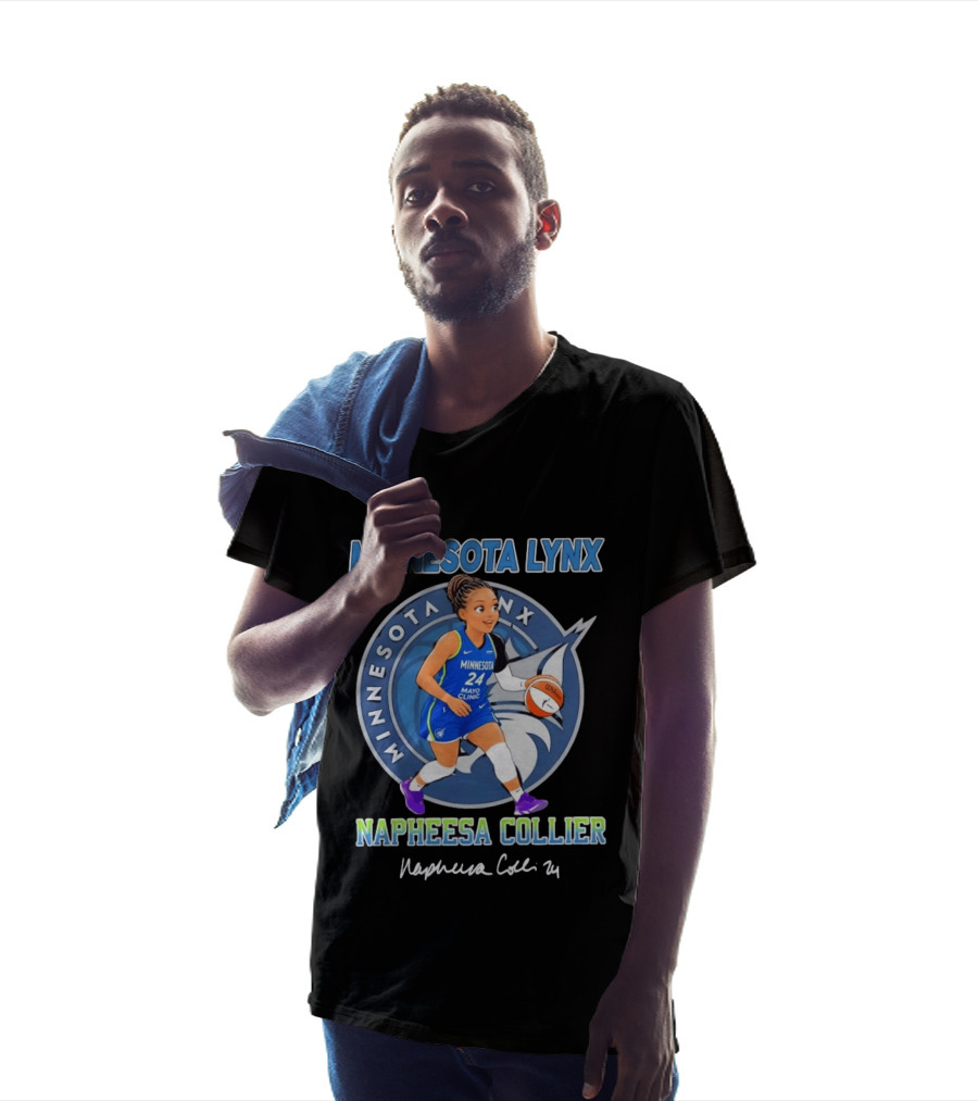 Minnesota Lynx Napheesa Collier 24 Chibi Basketball Player T-Shirt