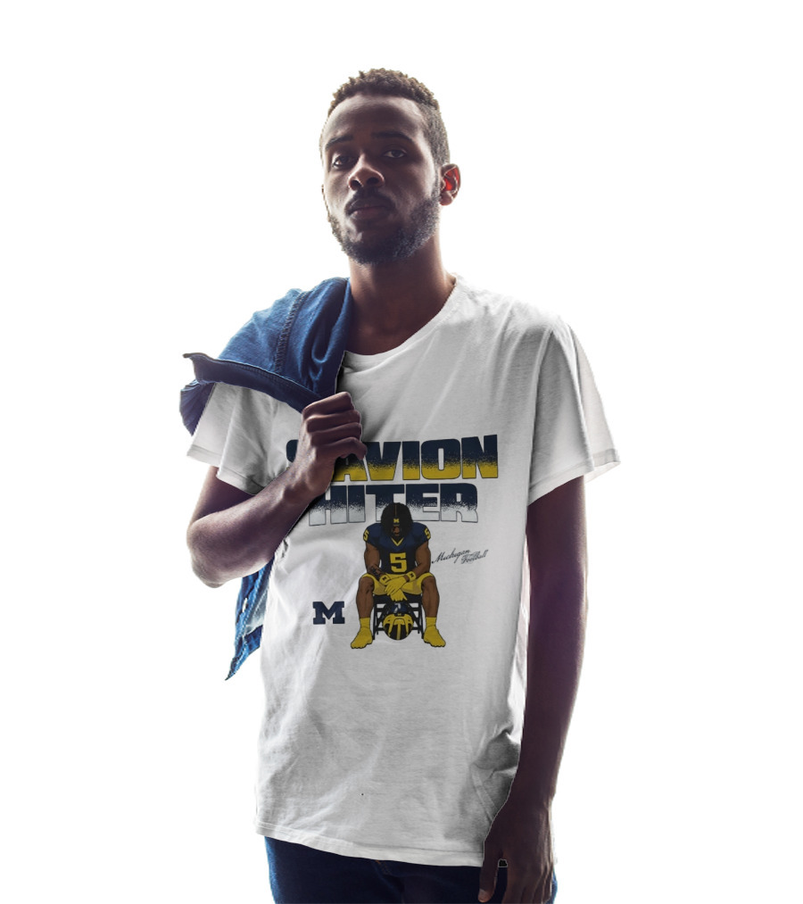 Savion Hiter No 5 Michigan Wolverines Football M T-Shirt