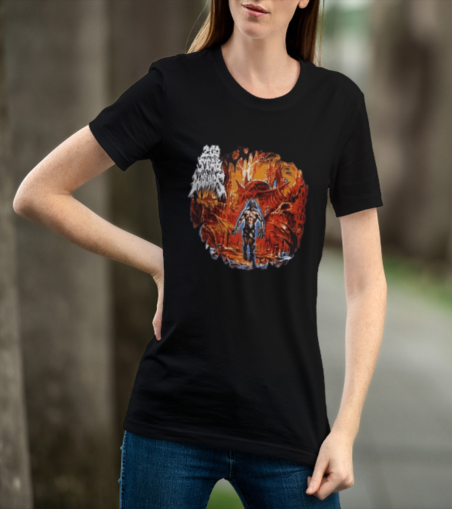 200 Stab Wounds Lowest Form Evilgreed Shop Longsleeve Fiery Dragon T-Shirt