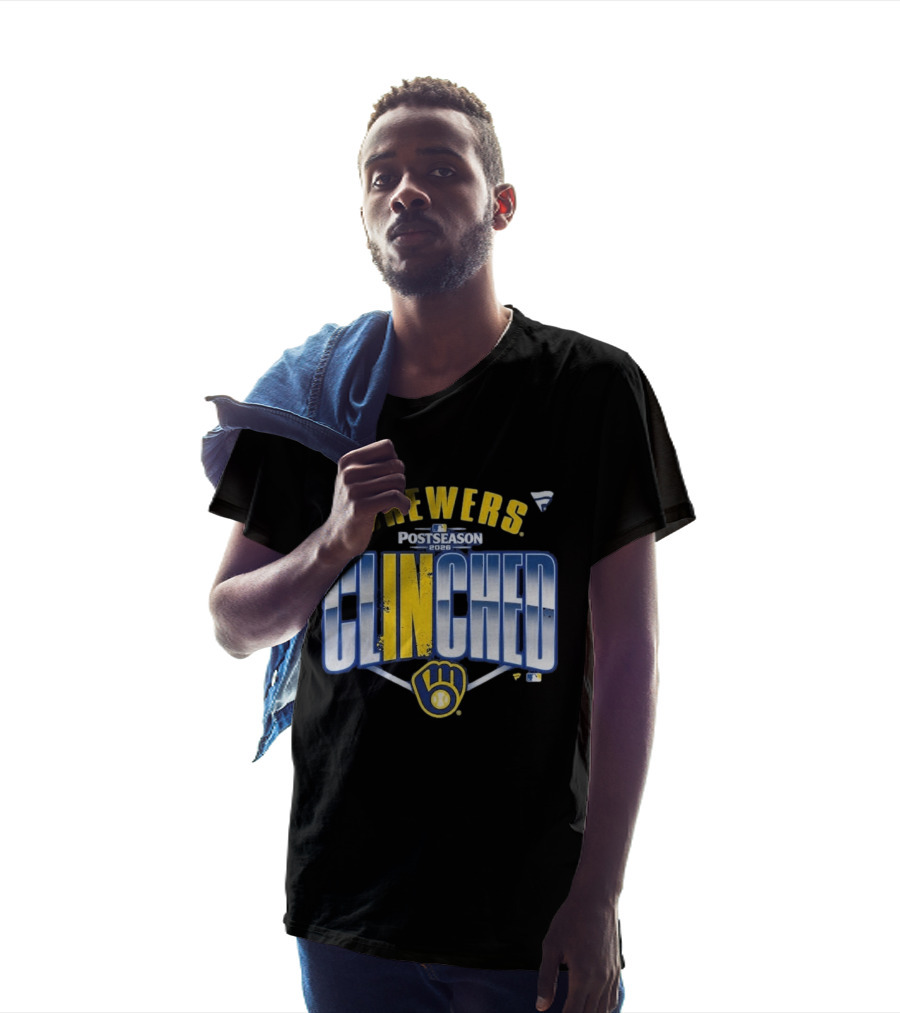 Brewers Postseason 2026 Clinched Locker Room T-Shirt