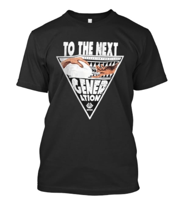 Qaqa To The Next Generation Passing Rugby Ball Inverted Triangle Distressed T-Shirt