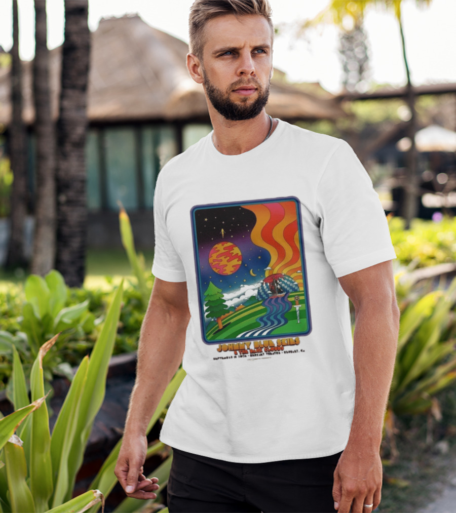 Johnny Blue Skies And The Dark Clouds Greek Theatre Berkeley CA September 15 2026 Event Psychedelic T-Shirt