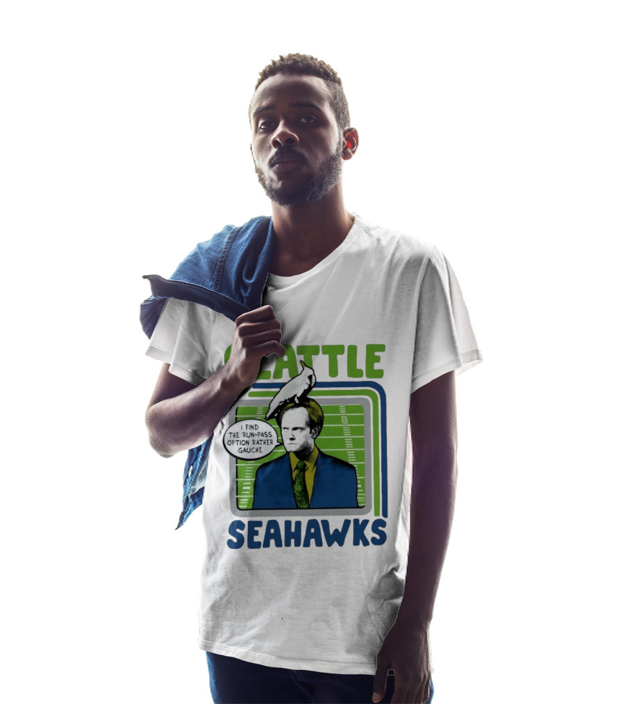 Kelsey Grammer Seahawks Run Pass Option Gauche T-Shirt