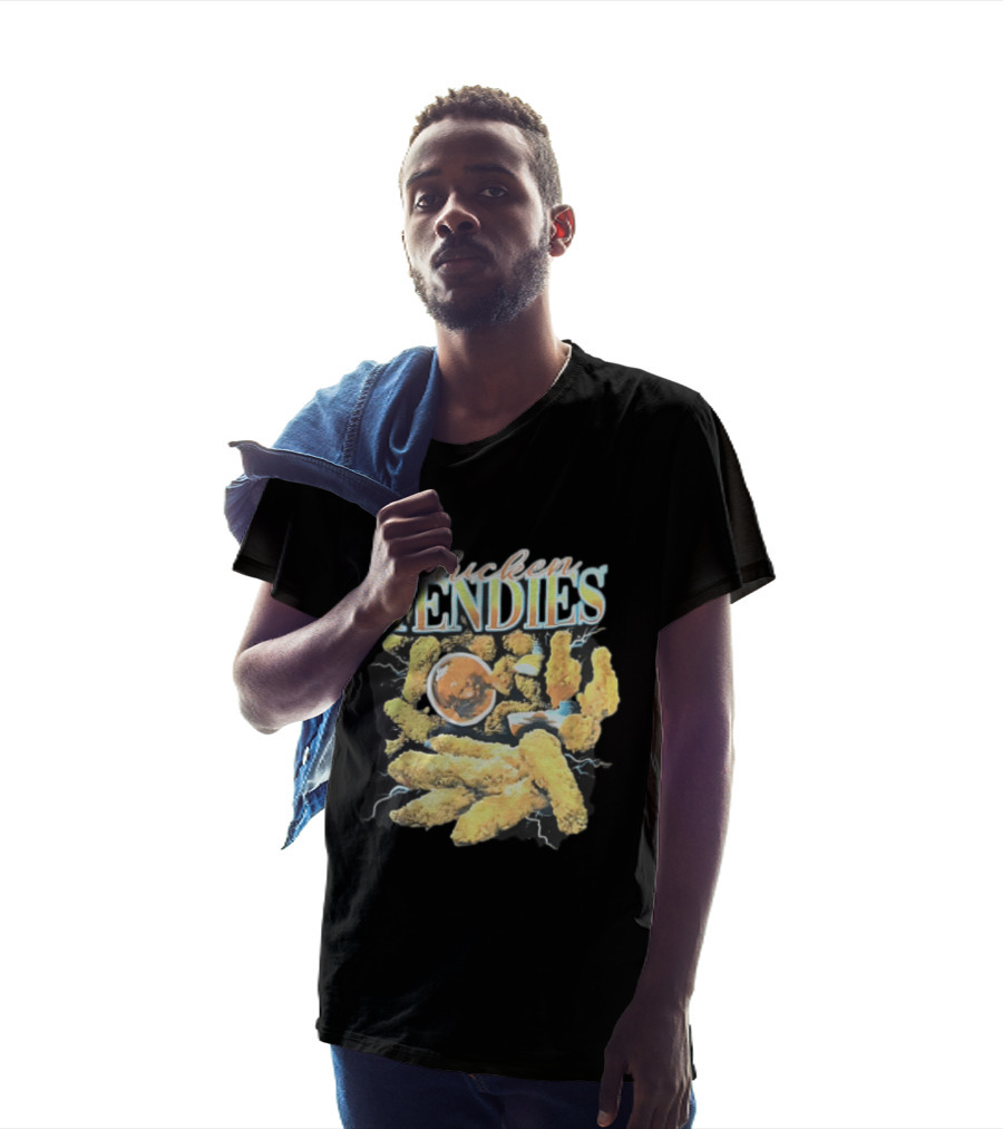 Chicken Tendies Fried Tenders Dipping Sauce Lightning Bolts T-Shirt