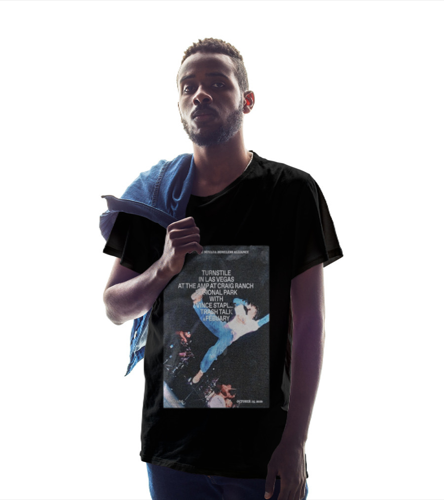 Turnstile Las Vegas October 15 2026 Craig Ranch Regional Park Vince Staples Trash Talk Febuary Concert Event T-Shirt