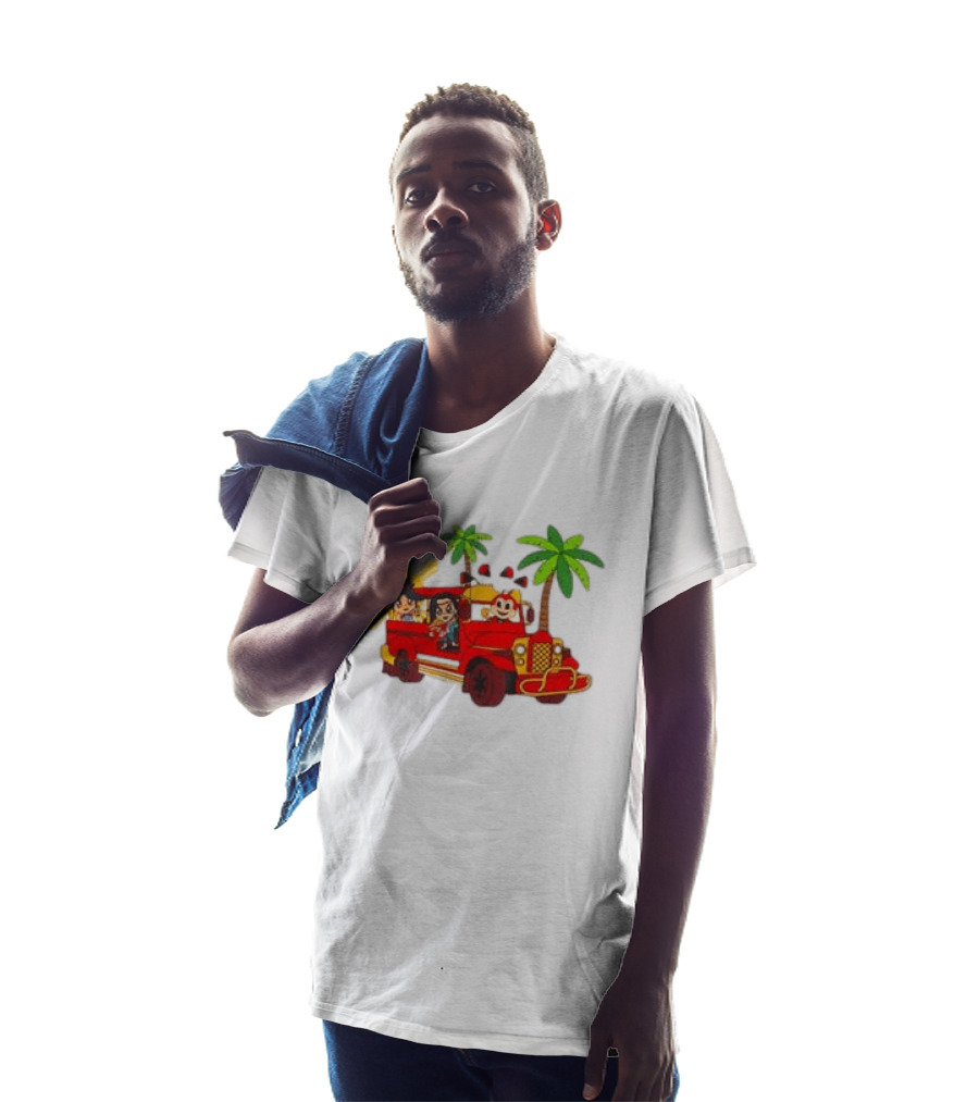 Jollibee Foods Store Jeepney Adventure Jollibee X Forgotten Island Collaboration T-Shirt