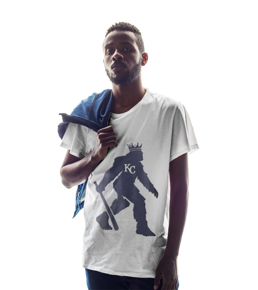 Kansas City Royals Crowned Sasquatch KC Baseball Bat T-Shirt