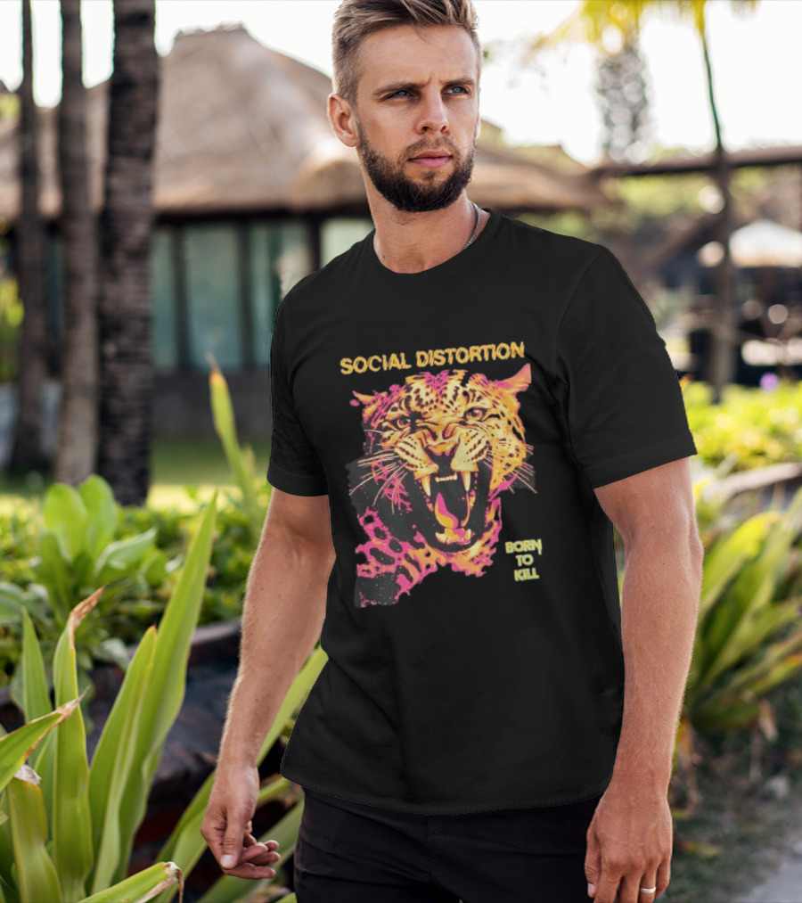 Social Distortion Born To Kill Leopard 2026 T-Shirt