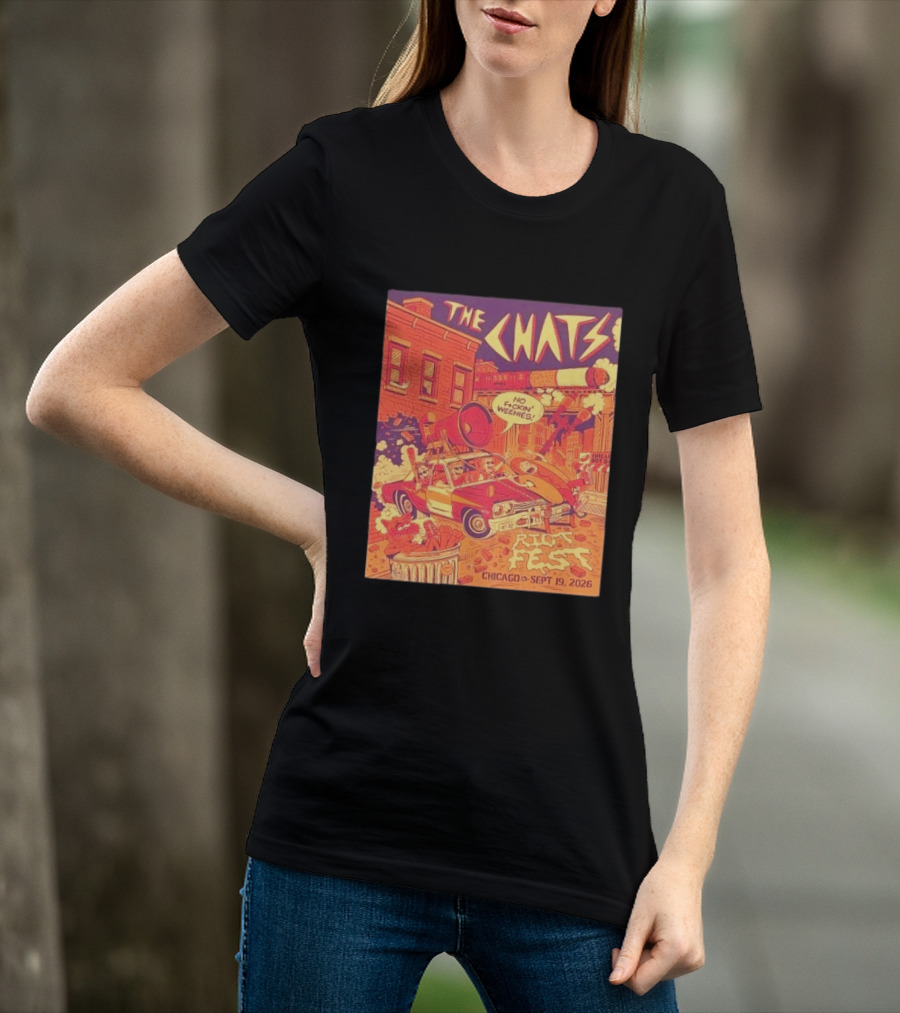 The Chats Riot Fest Chicago September 19 2026 Vintage Comic T-Shirt