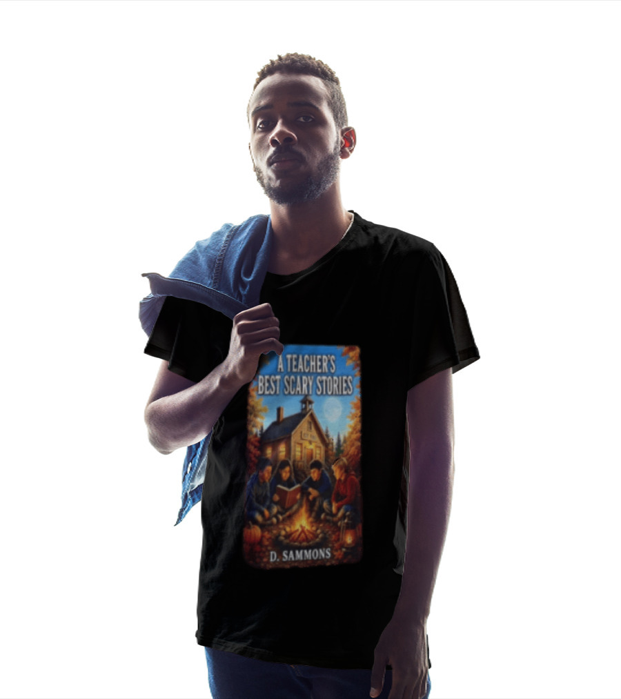 A Teacher's Best Scary Stories Children Reading By Campfire D. Sammons T-Shirt