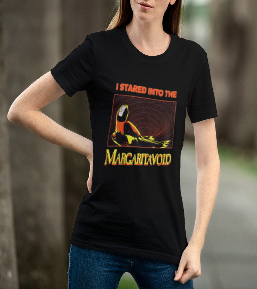 I Stared Into The Margaritavoid Macaw Parrot Psychedelic Journey T-Shirt