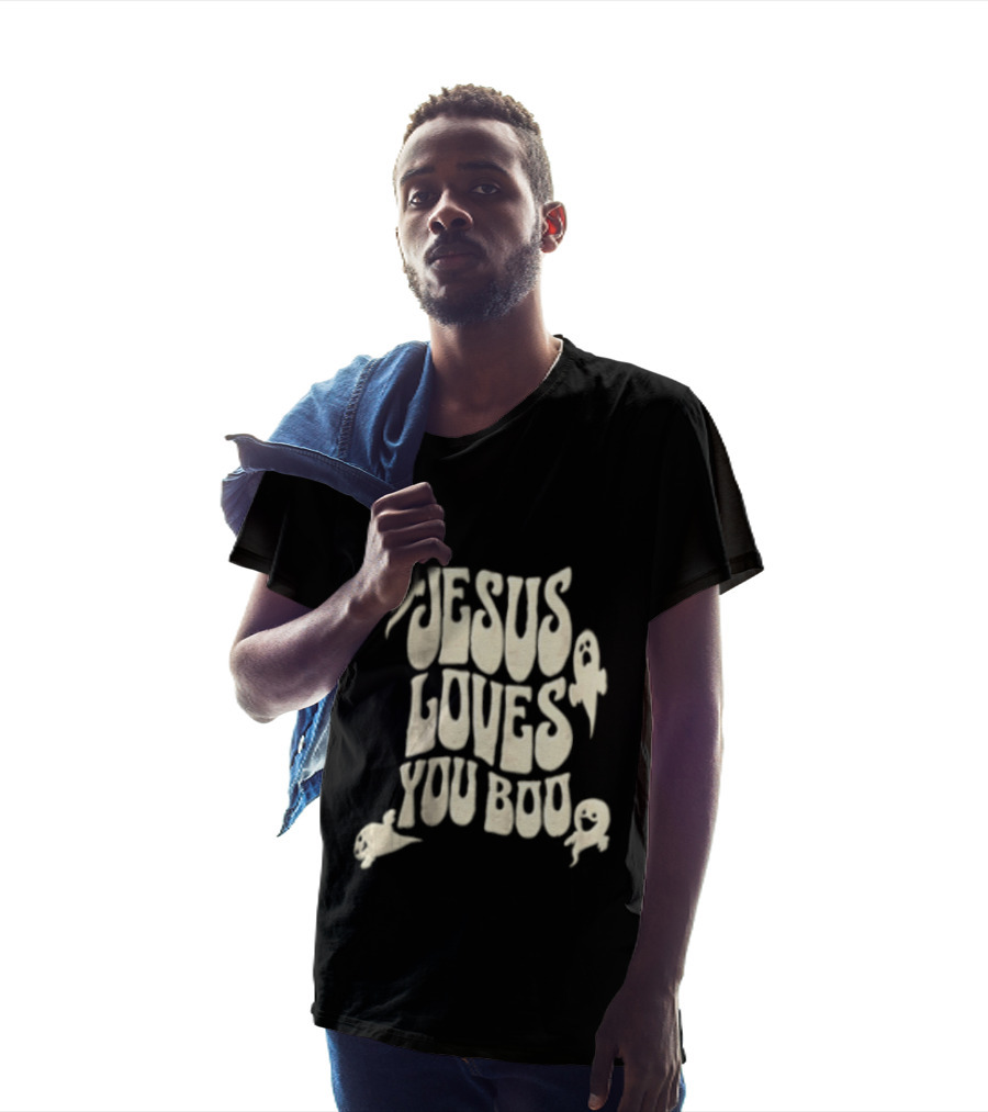 Jesus Loves You Boo Halloween Christian Ghosts T-Shirt