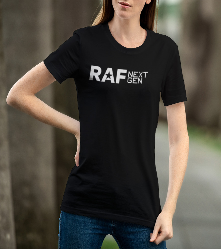 Raf Next Gen Star Inside Letter A Block Lettering T-Shirt