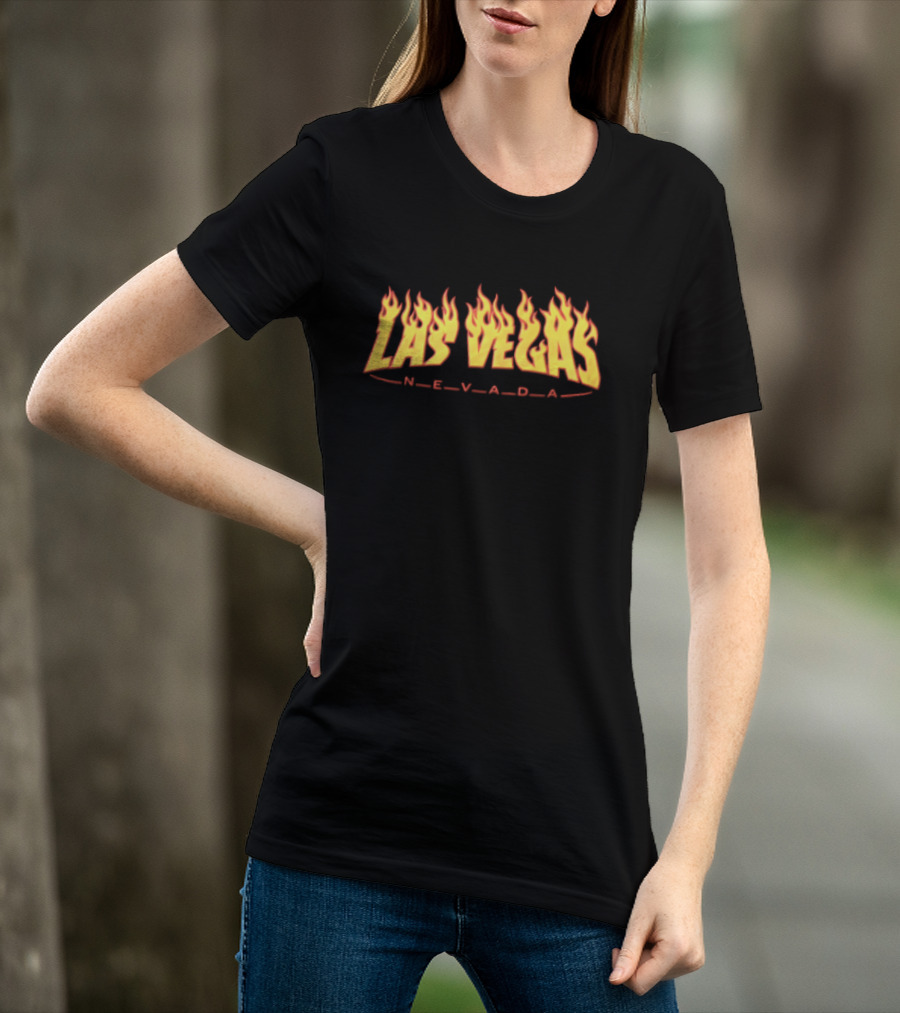 Las Vegas Nevada Flames Fiery Red T-Shirt