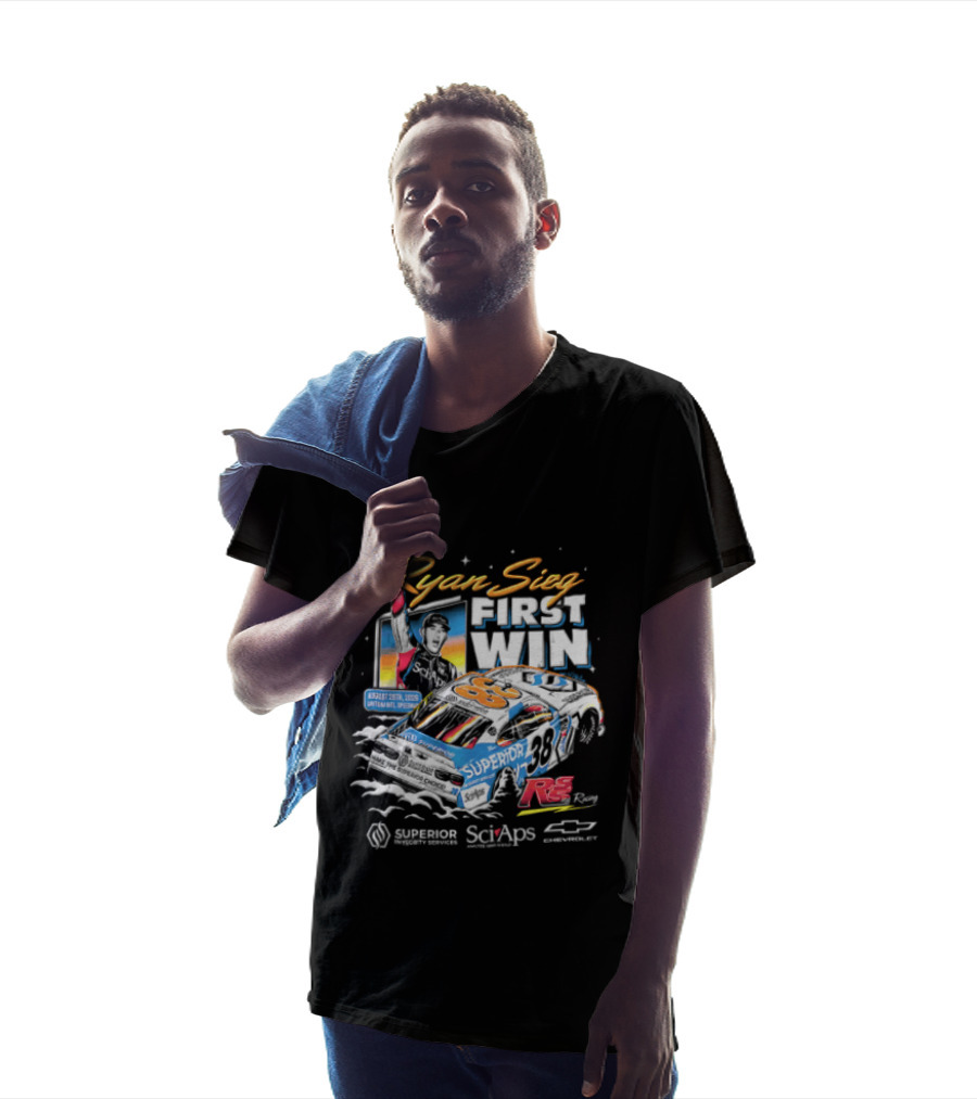 Ryan Sieg First Win August 28th 2026 Daytona Intl Speedway Superior Racing Chevrolet Stock Car Celebrating T-Shirt