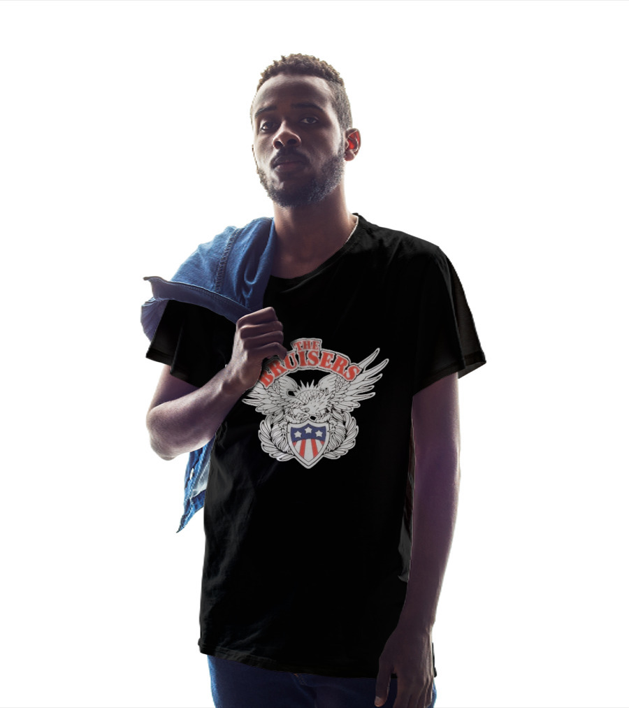 The Bruisers Eagle Red White Blue Shield Winged T-Shirt