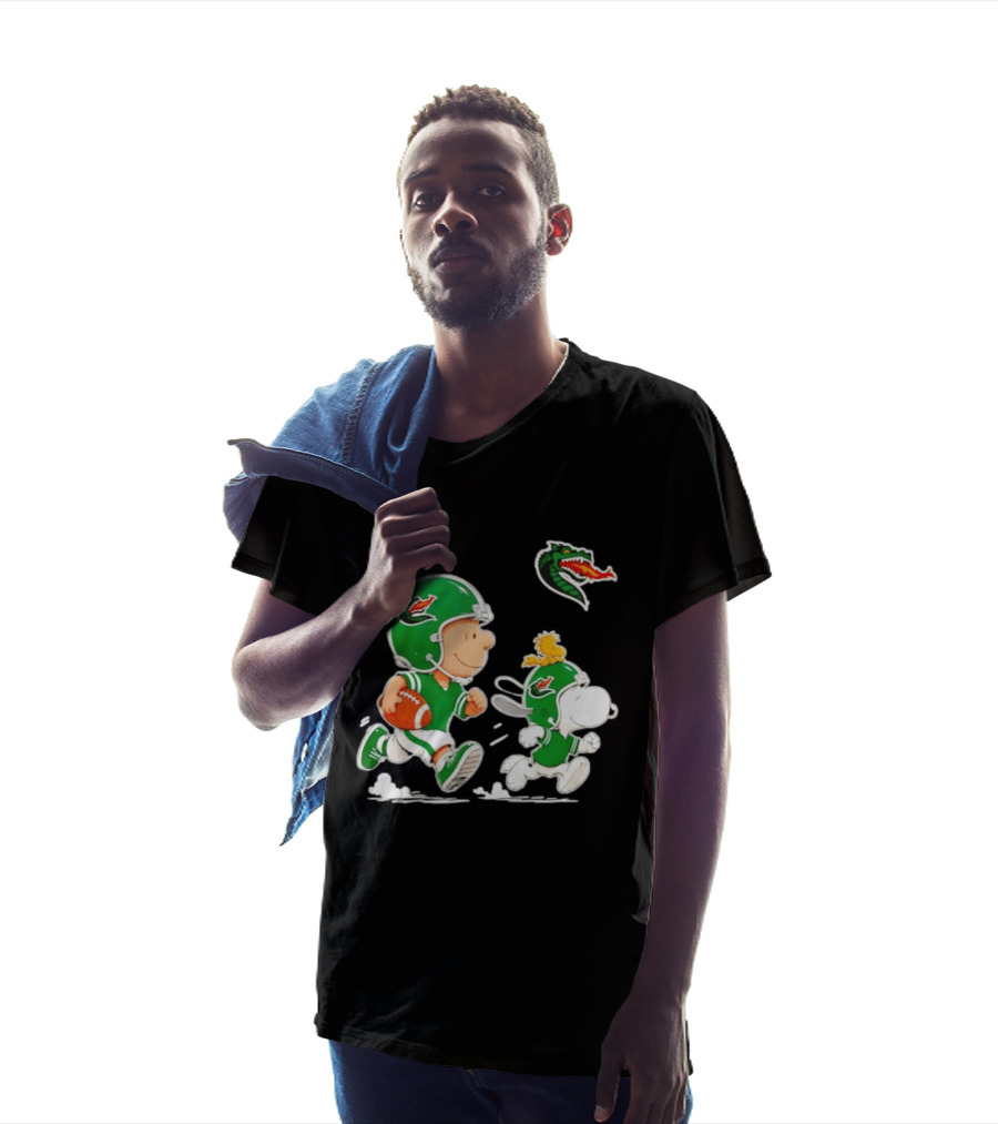 UAB Blazers Charlie Brown Woodstock Snoopy NCAA Football Collaboration T-Shirt