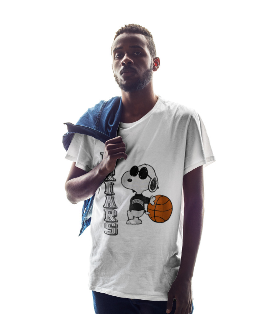 Providence Friars NCAA Snoopy Leaning Basketball Sunglasses T-Shirt