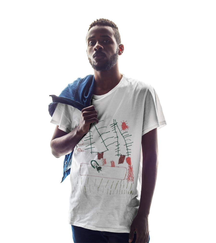 PUP The Dream Is Over Abstract Forest Sketch Sun T-Shirt