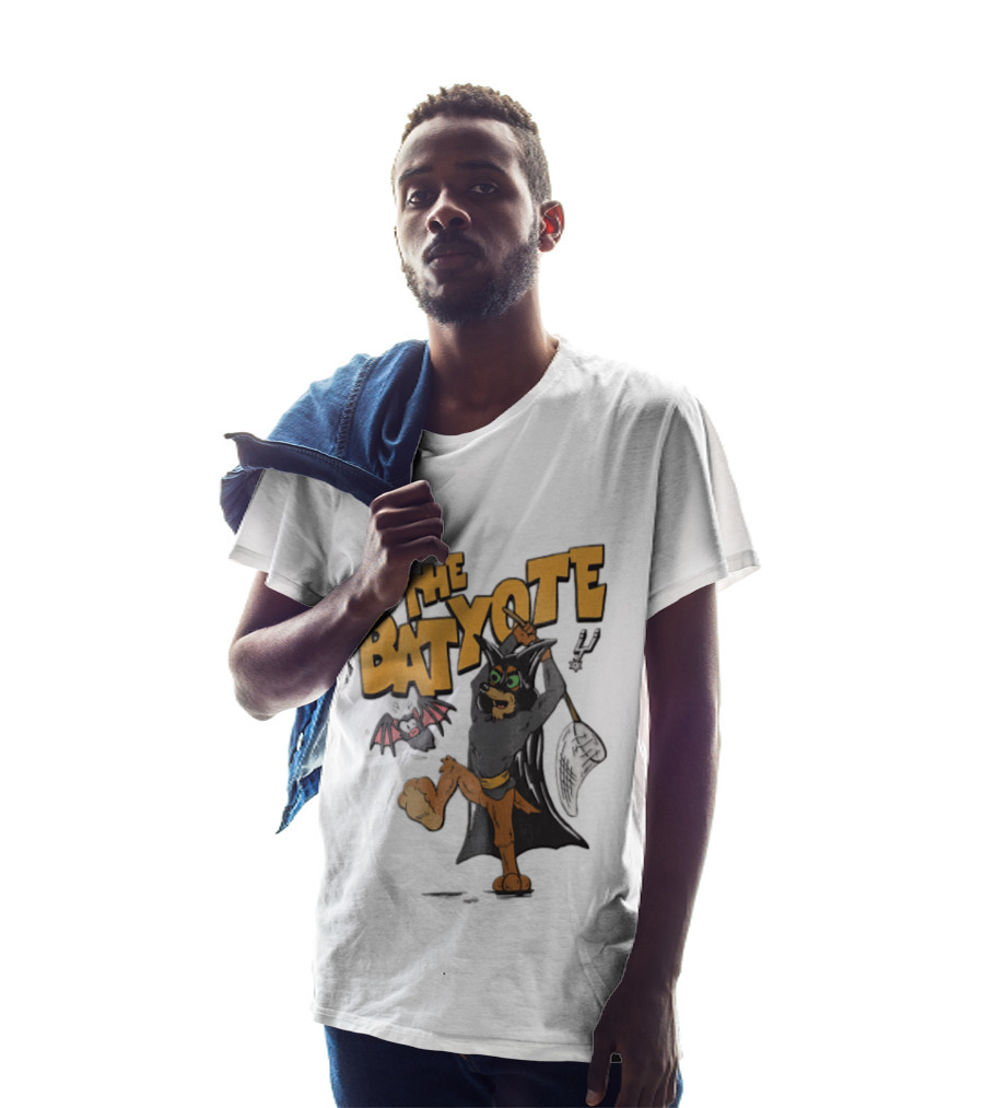 The Bat Yote Coyote Butterfly Net Creature Cartoon San Antonio Spurs NBA T-Shirt