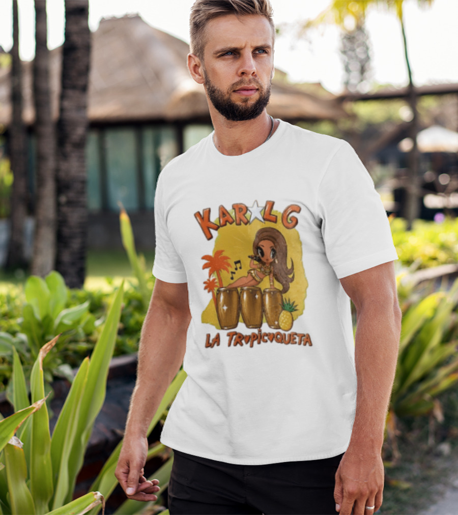 Karol G La Tropicuqueta Tropical Drummer Vibrant Island Vibes T-Shirt