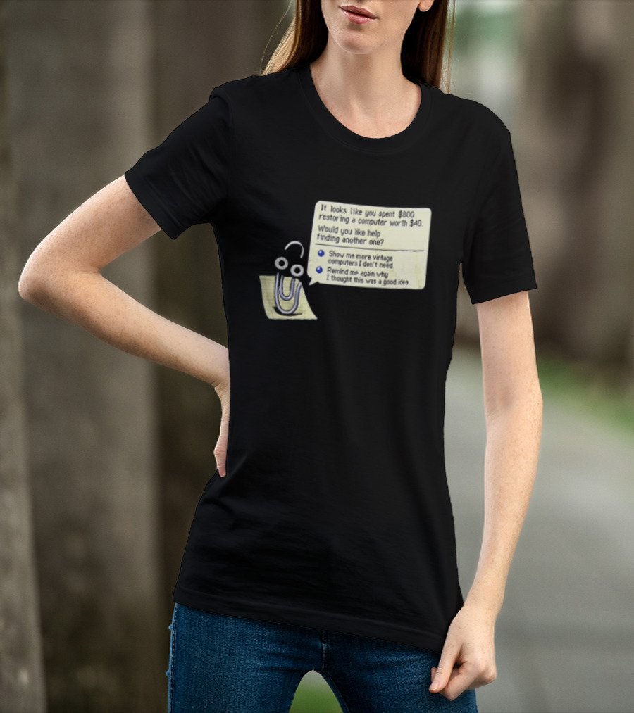 Microsoft It Looks Like You Spent 800 Restoring A Computer Worth 40 T-Shirt